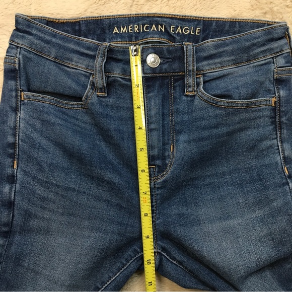 American Eagle Next Level Stretch Hi-Rise Jeggings Size 2 Long - Picture 10 of 12